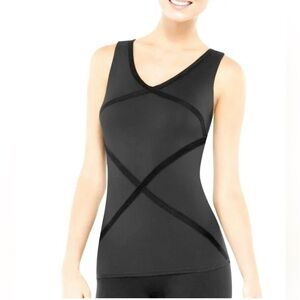 SPANX Look Great It’s A Cinch Black Hourglass Racerback 1214 Camisole/Tank M